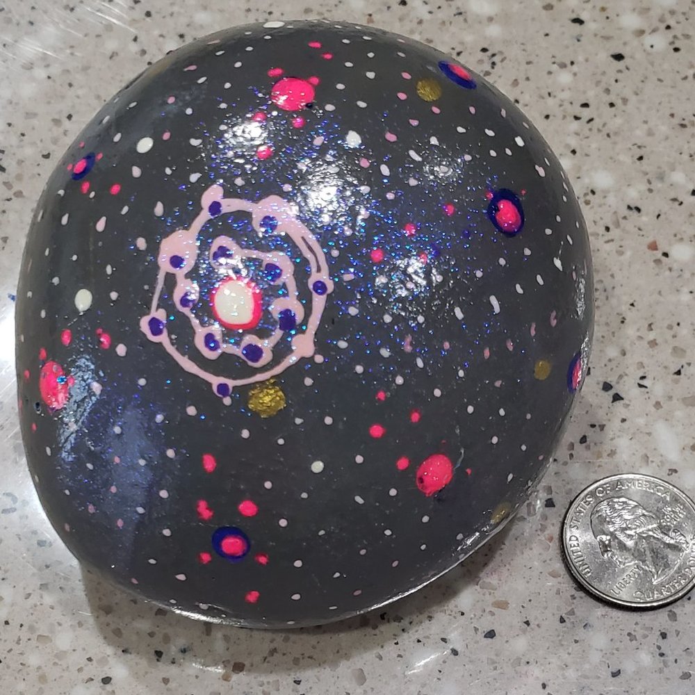HAND PAINTED ROCK Constellation   Stone/ - Picture 11 of 13